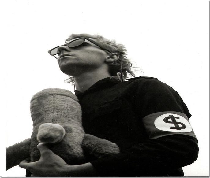 Mahalski with bomb prototype