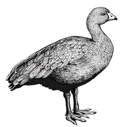 Extinct New Zealand South Island Goose